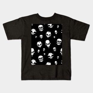 Hand drawn skull pattern Kids T-Shirt